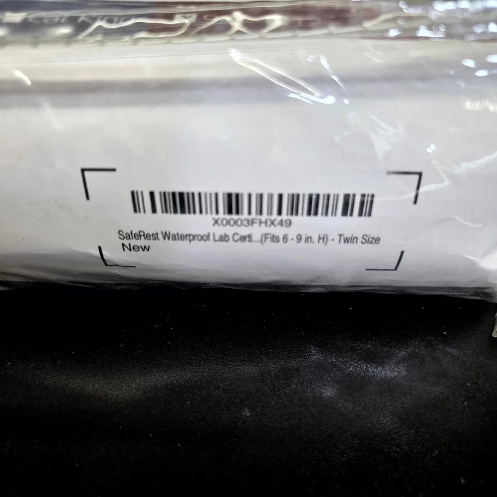 SafeRest Mattress Encasement Twin 9in White Zippered Waterproof Bed Bug Proof